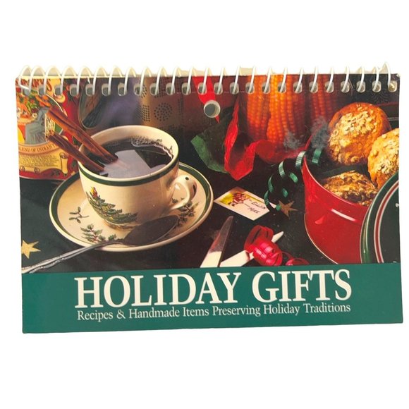Holiday Gifts Small Spiral Bound Recipe Book Appetizers Cookies Candies Breads - Picture 1 of 10